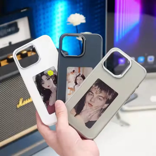 NFC Phone Case Wholesale LED Smart E Ink Screen Phone Cases PC Cover for Iphone NFC 13 14 15 16 Pro Max DIY Phone Display Case