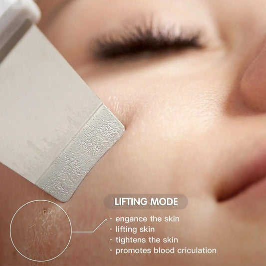 Facial Skin Scrubber Spatula 24K High Frequency Vibration Portable Home Beauty Electric Skin Care Scrubber